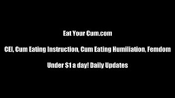 Eat Your Cum Until You Are Addicted To It Cei free video