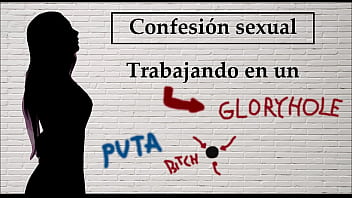 Spanish Audio. Confesión Sexual: Ella Trabaja En Un Gloryhole free video