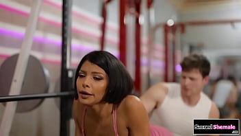 Latina Tgirl Lola Morena Gets Barebacked At A Gym free video
