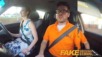 Fake Driving School Pink Nipples Big Tits Redhead Kinky Girl Gets A Facial free video