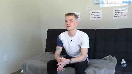 Inked Casting Jock Tugs Shaved Cock For Cumshot free video